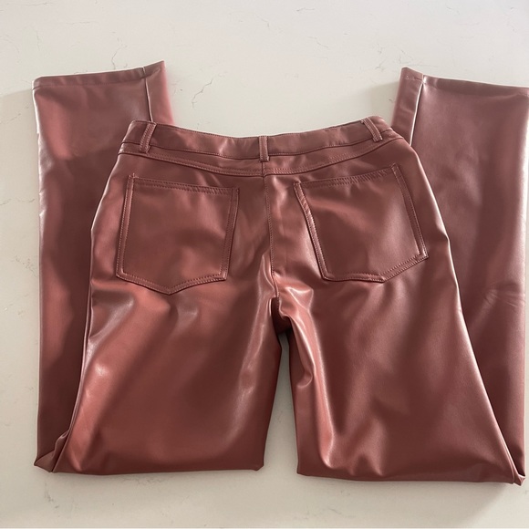 Forever 21 faux leather flare pants size medium - Picture 2 of 10